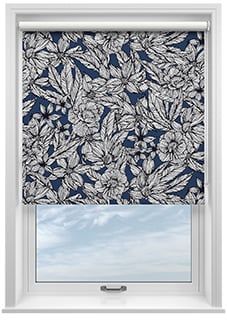 Ted Baker Vietnam, Navy - Twist&Fit Roller Blind